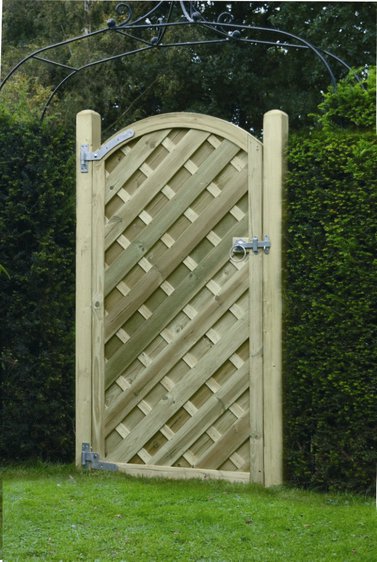 'V' Arched gate 1800x900 - diyclick2buy.com